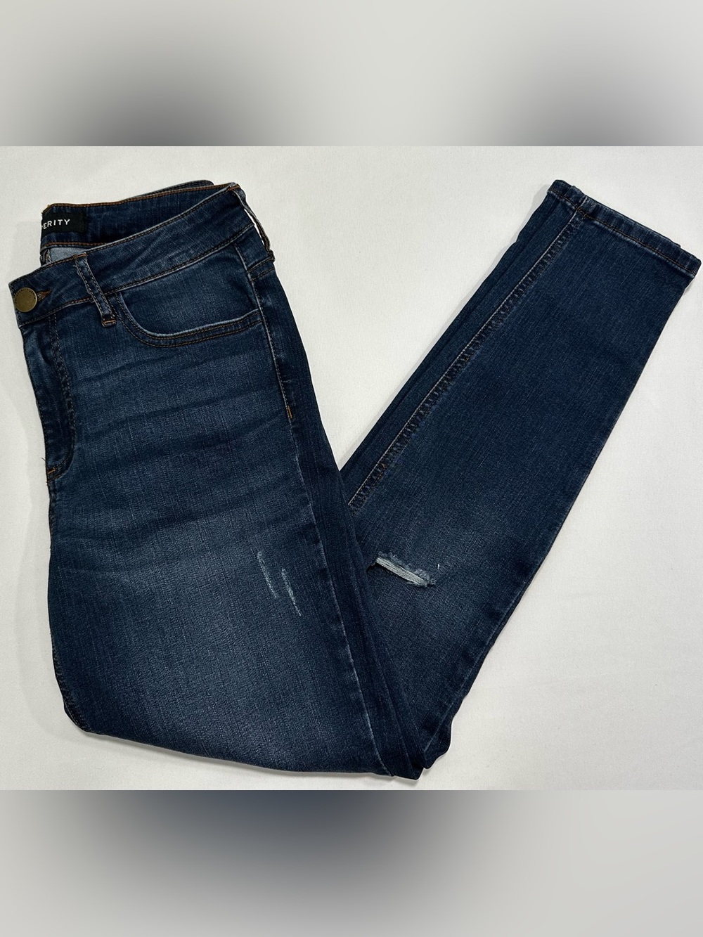 Prosperity Skinny Stretch Classic Dark Wash Jeans. 
Size: 30